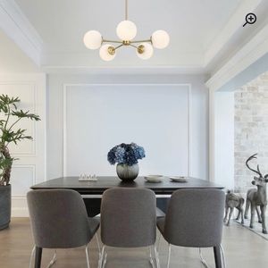 Dimmable Sputnik Modern Linear Chandelier